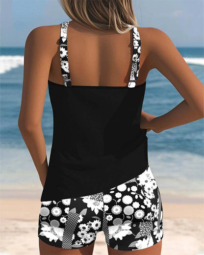 KENDALL – CONJUNTO DE TANKINI ISLA FLORECIDA