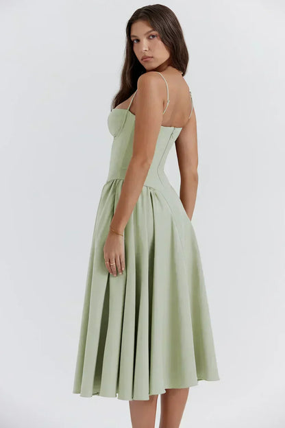 Elara | Vestido de Sol con Corsé Elegante