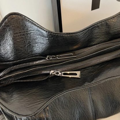 Uma - Bolso de Hombro de Gran Capacidad con Doble Cierre