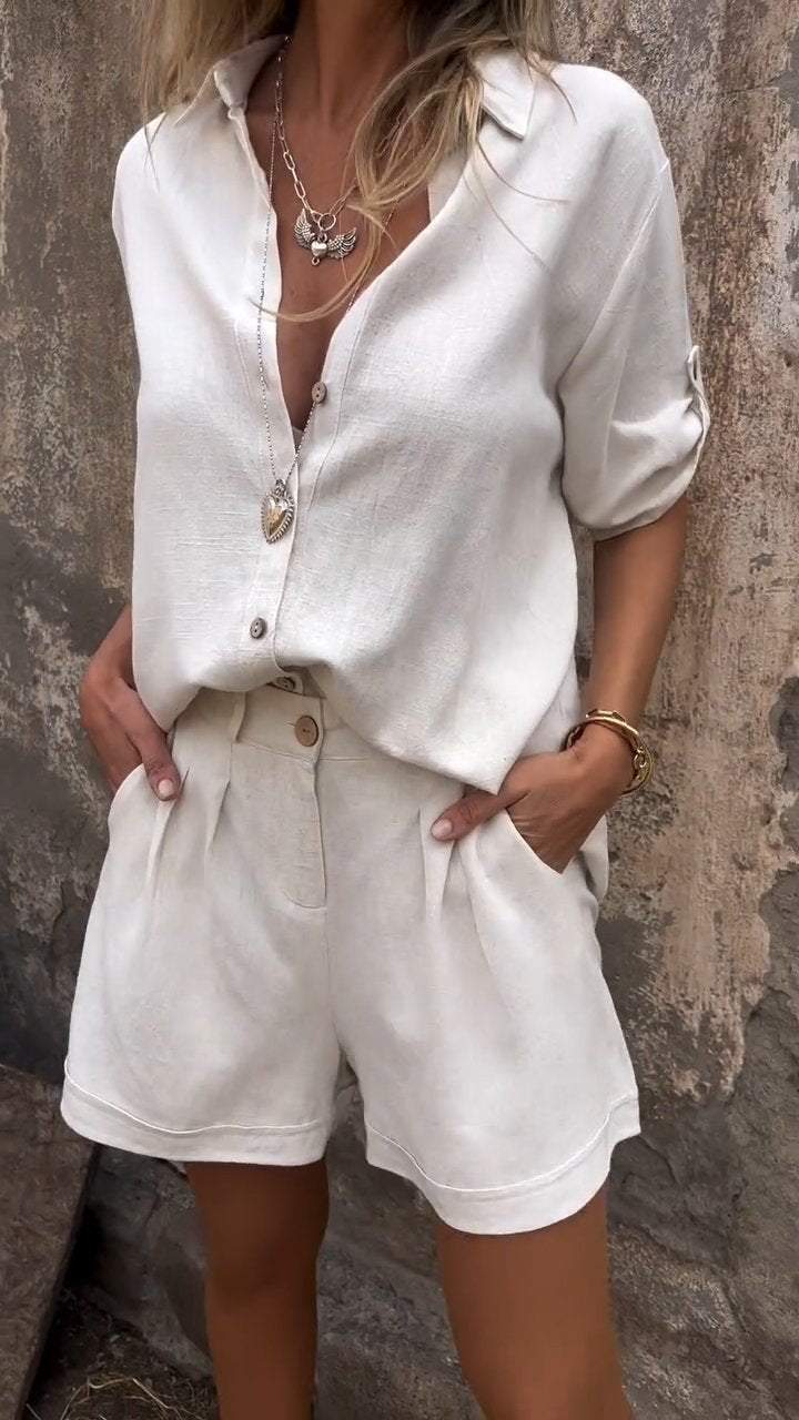 Jolie – Conjunto de Algodón-Lino Estiloso