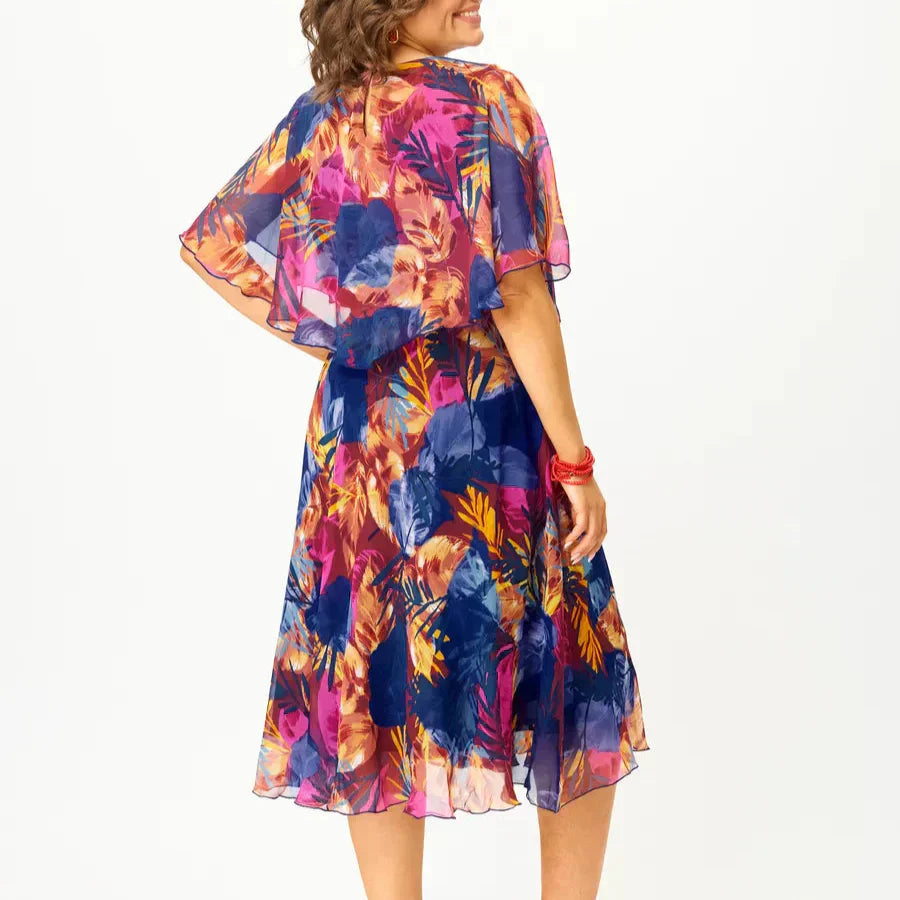 Yvonne - Elegante Vestido Midi Estilo Kimono