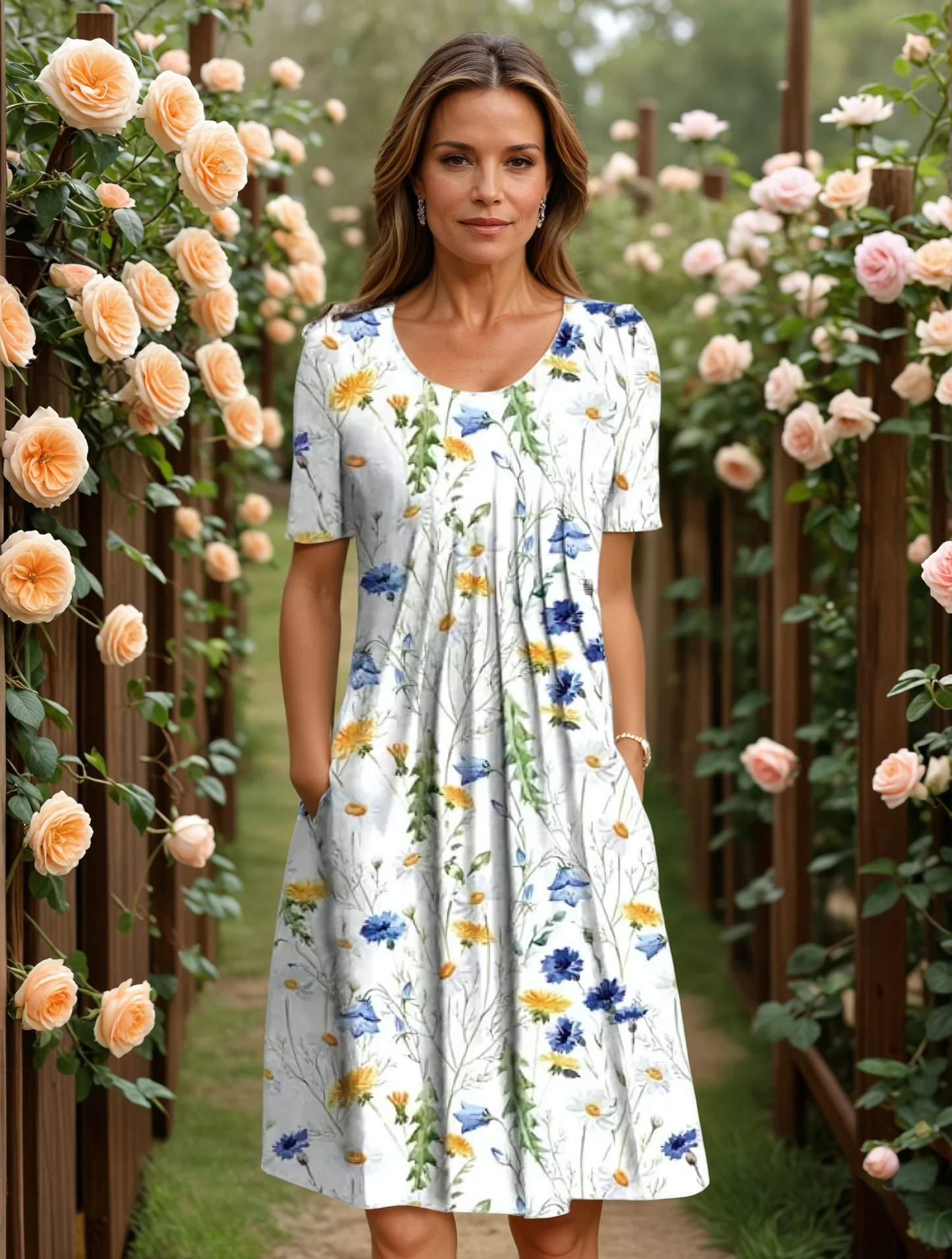MARGA | VESTIDO ELEGANTE CON COBERTURA PARA EL VIENTRE