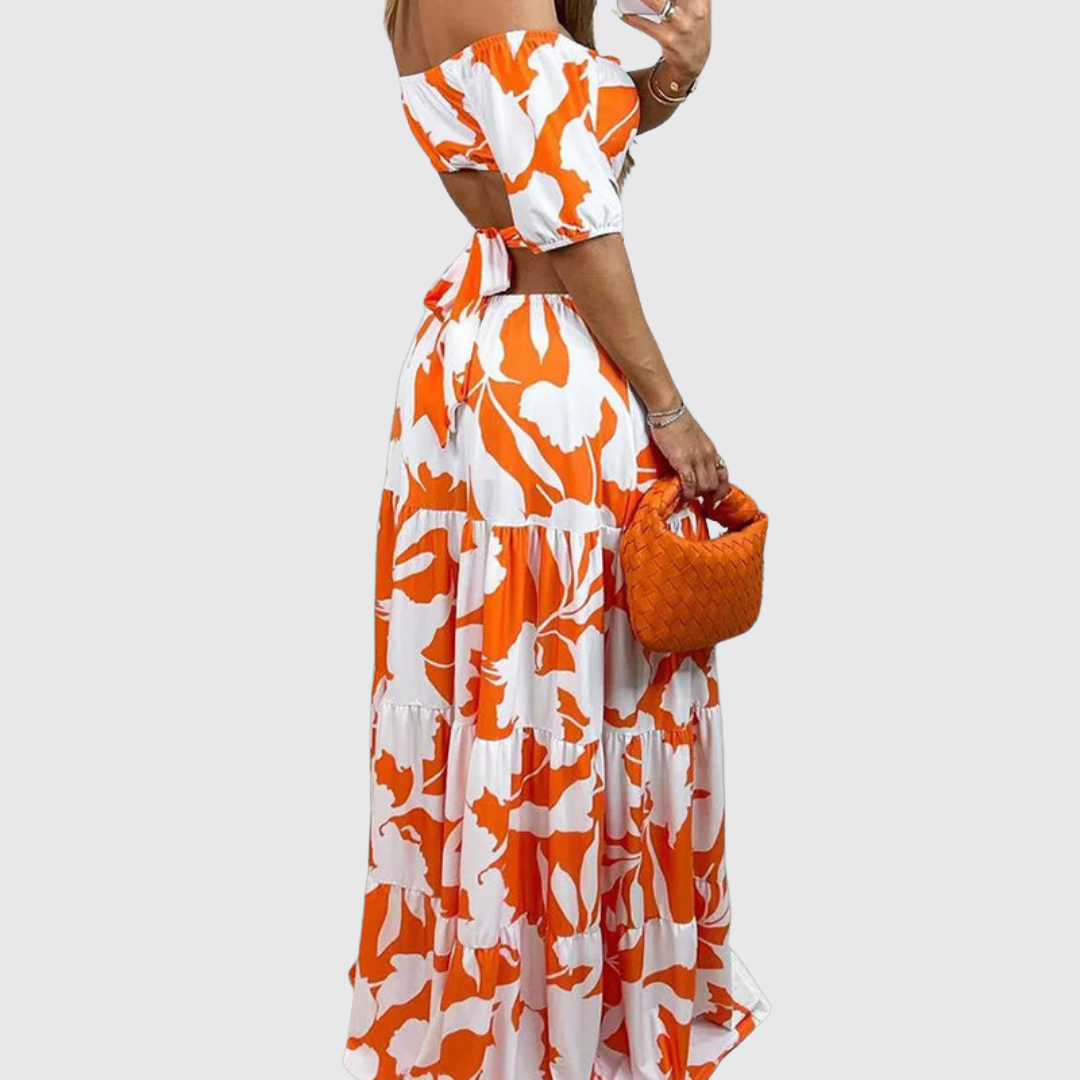 Arden - Vestido Midi Elegante con Corte Irregular