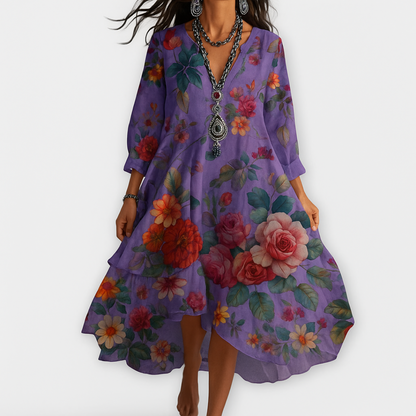 Soraya™ – Vestido Boho Fresco con un Caída que Acentúa el Cuerpo