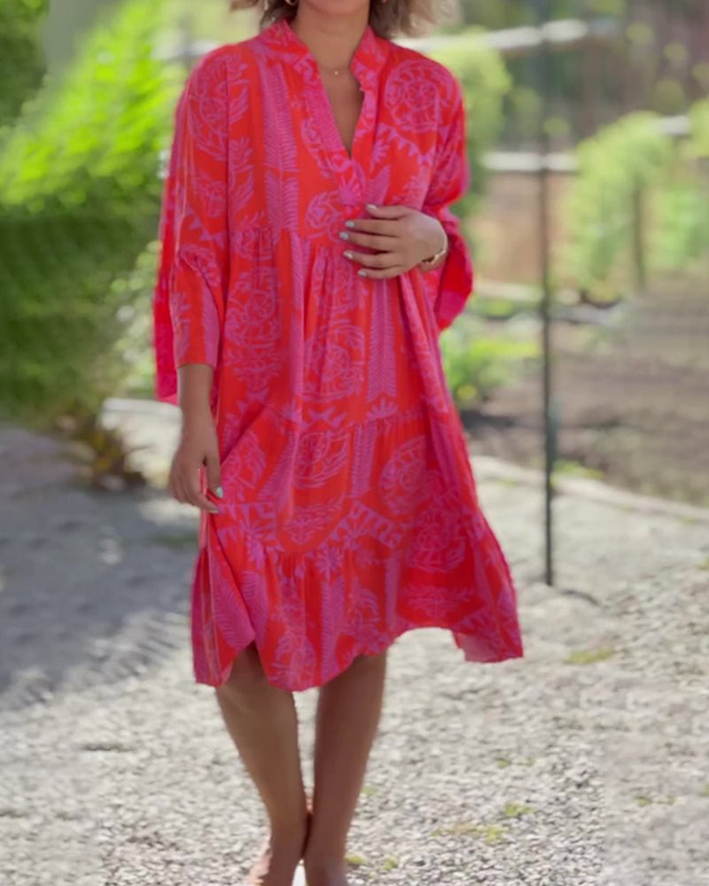 Oriana - Vestido Ligero de Cuello en V para Mujeres