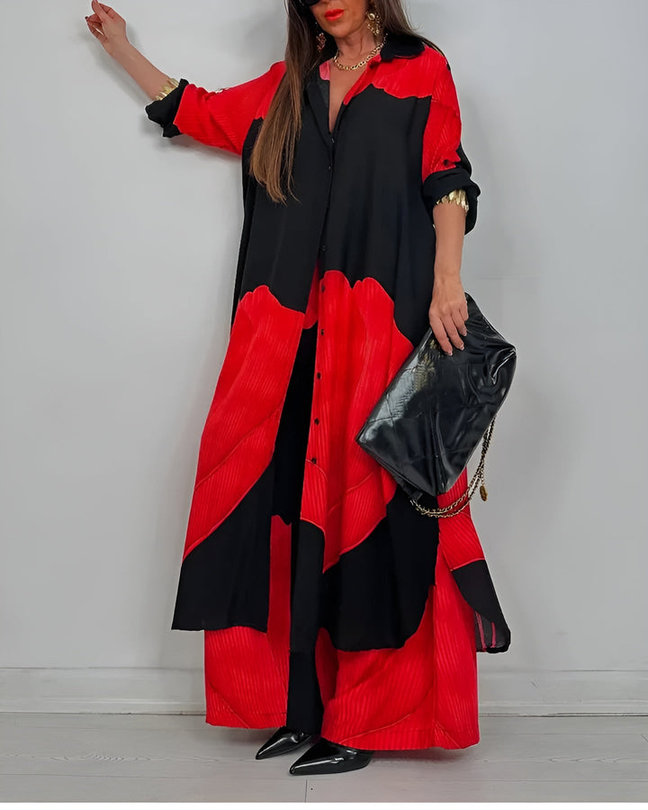 AMARA – CONJUNTO DE DOS PIEZAS CON DRAPEADO ELEGANTE