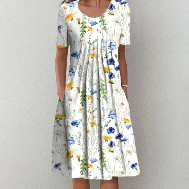 Sarah | Vestido Midi Casual con Bolsillos