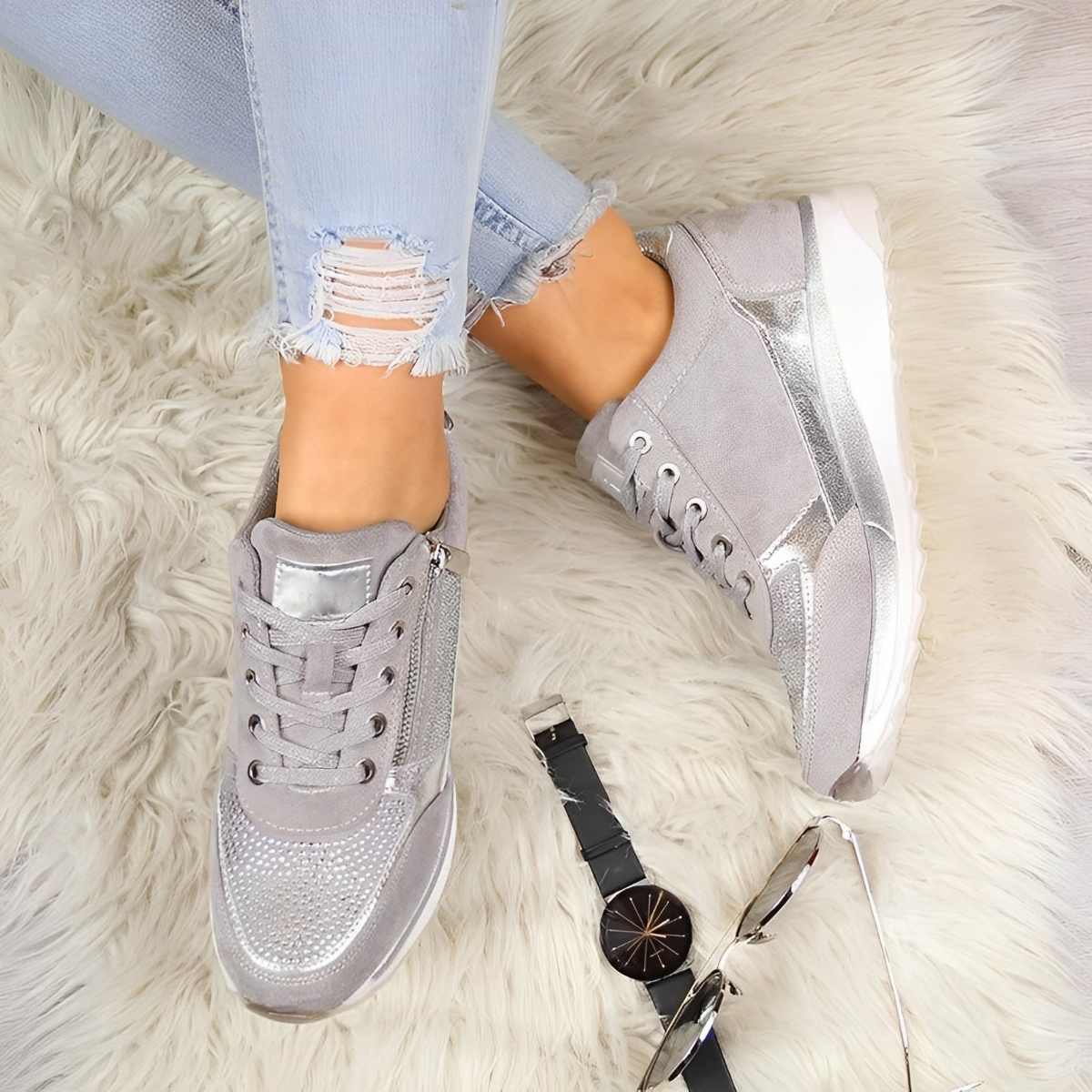 Pro Shoes – Zapatillas deportivas cómodas con cierre práctico