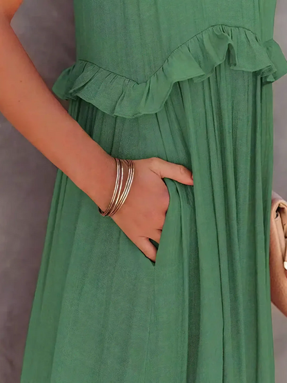 Mabel | Vestido Maxi Ruffle Breeze