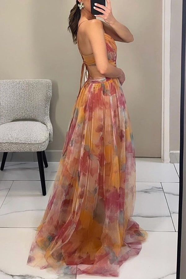 Eva | Vestido largo floral que realza