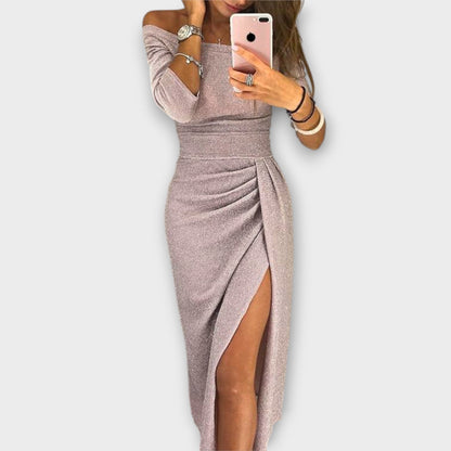 Lena - Vestido Elegante de Hombros Descubiertos