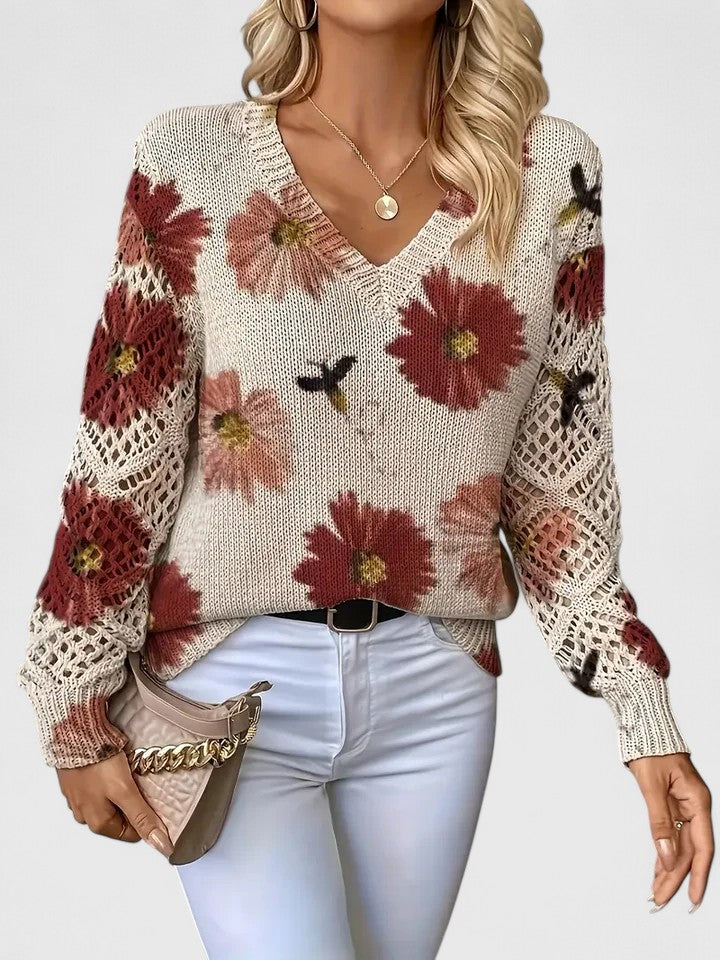 CHARLIE – SUÉTER DE PUNTO CON ENCANTO FLORAL
