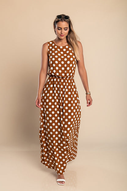 Ámbar | Vestido Largo de Lunares