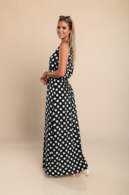 Ámbar | Vestido Largo de Lunares