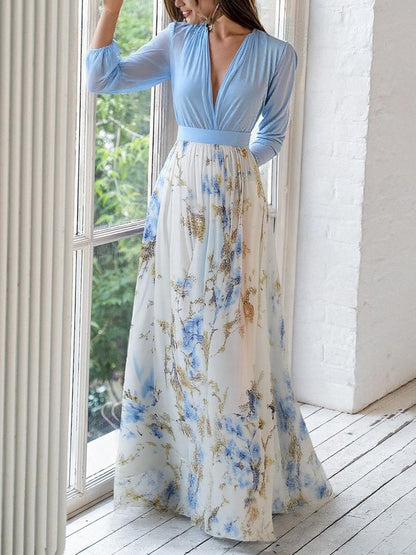 Harper™ | Vestido Maxi de Impresión Floral Deslumbrante