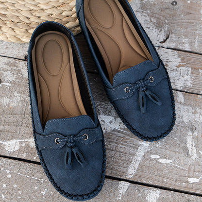 Adelina - Mocasines de Suave Piel Ante