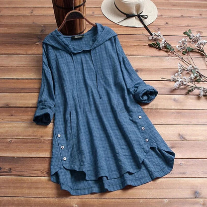 JESSICA – VESTIDO TÚNICA CON CAPUCHA BOHO