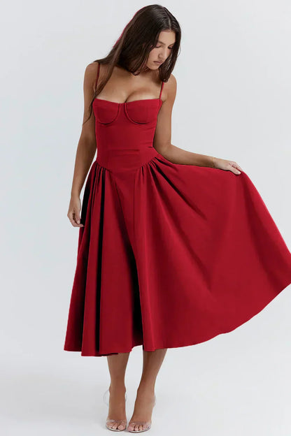 Elara | Vestido de Verano Corsé Elegante