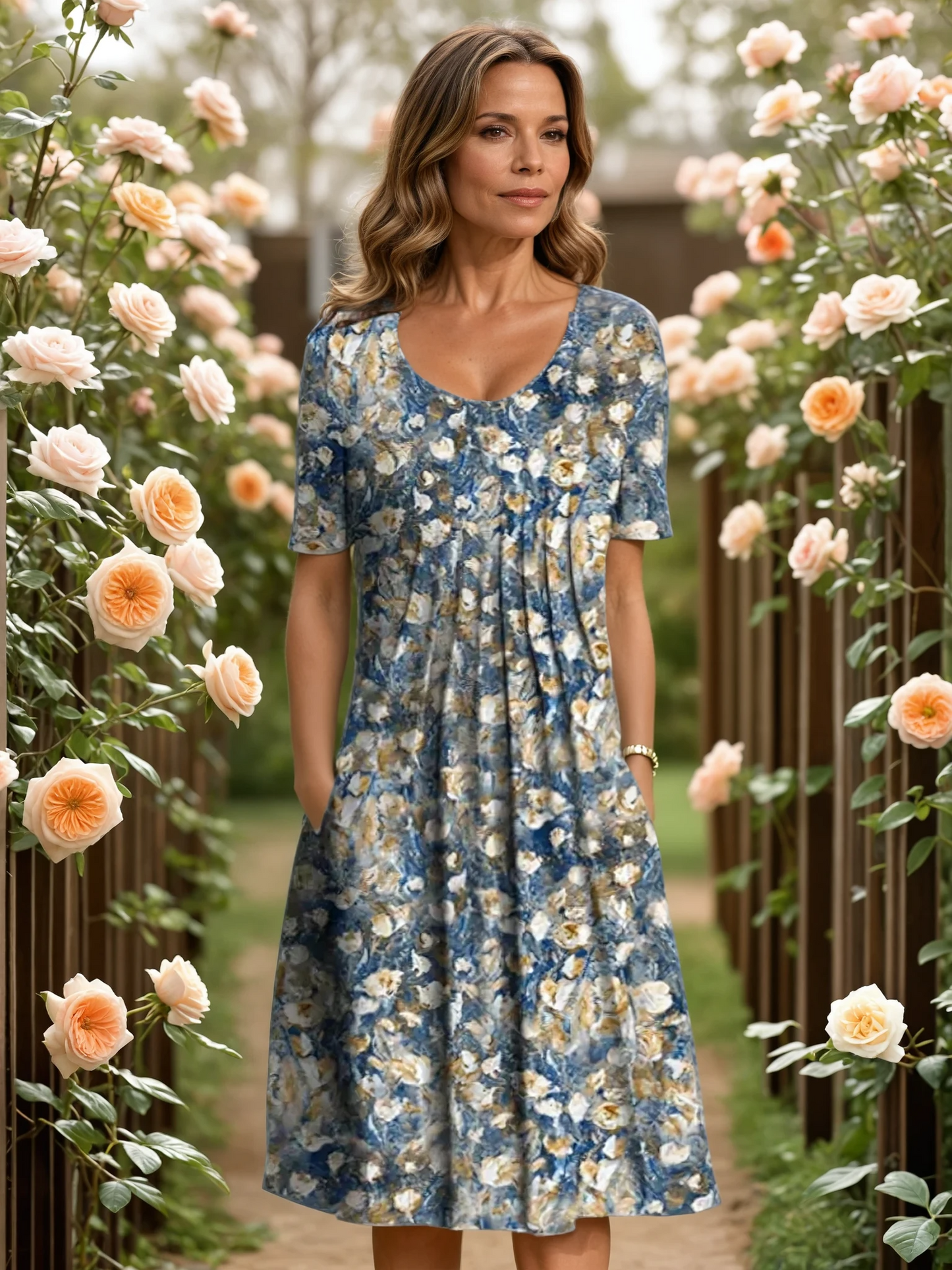 MARGA | VESTIDO ELEGANTE CON COBERTURA PARA EL VIENTRE