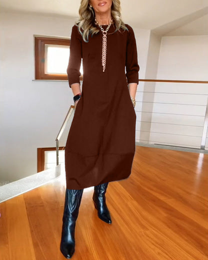 Sophia™ - Vestido Elegante con Detalles Hechos a Mano