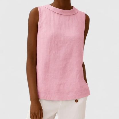 Anastine | Top Elegante con Cuello Alto
