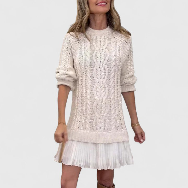 Ashlyndora | Vestido de Suéter Elegante