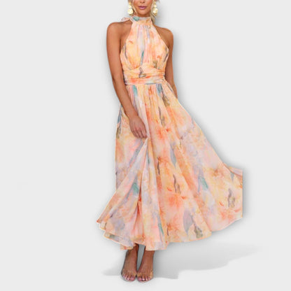 ISLA – VESTIDO HALTER SUSURRO DEL ATARDECER