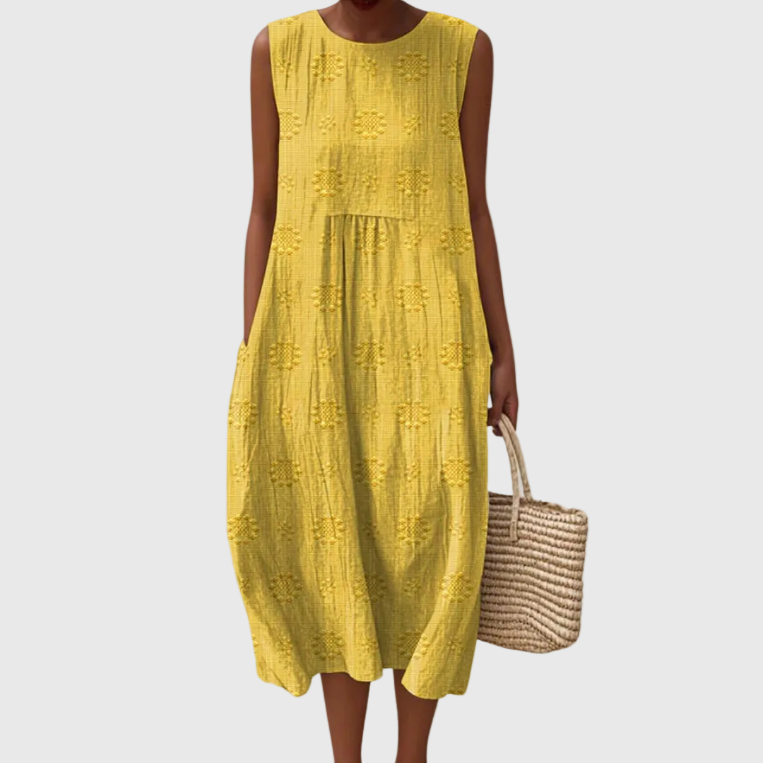 Teresa | Elegante Vestido Midi Sin Mangas