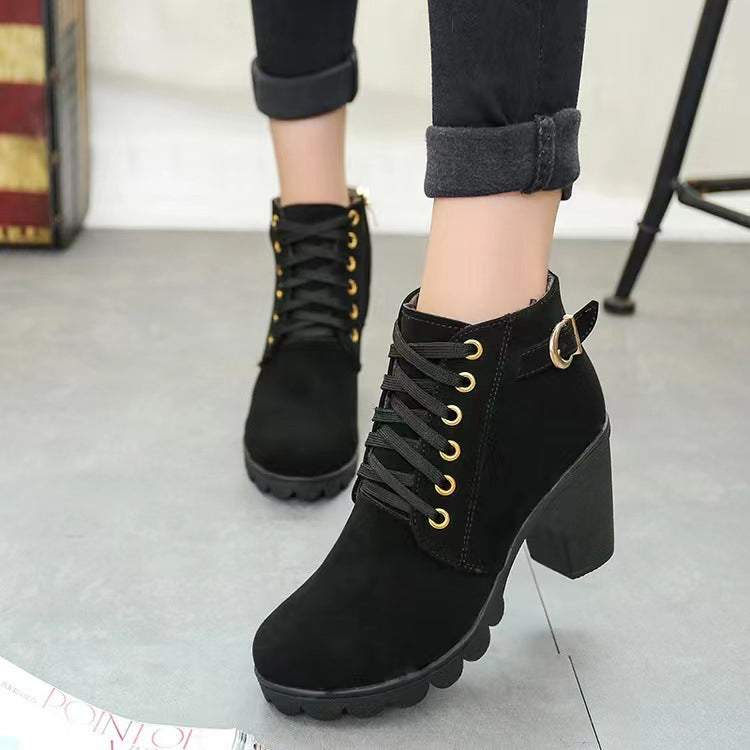 Botas con Tacón Chunky para Mujer