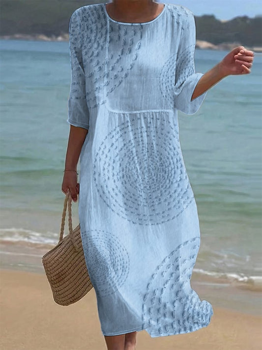 Vestido Casual Bordado para Mujer.