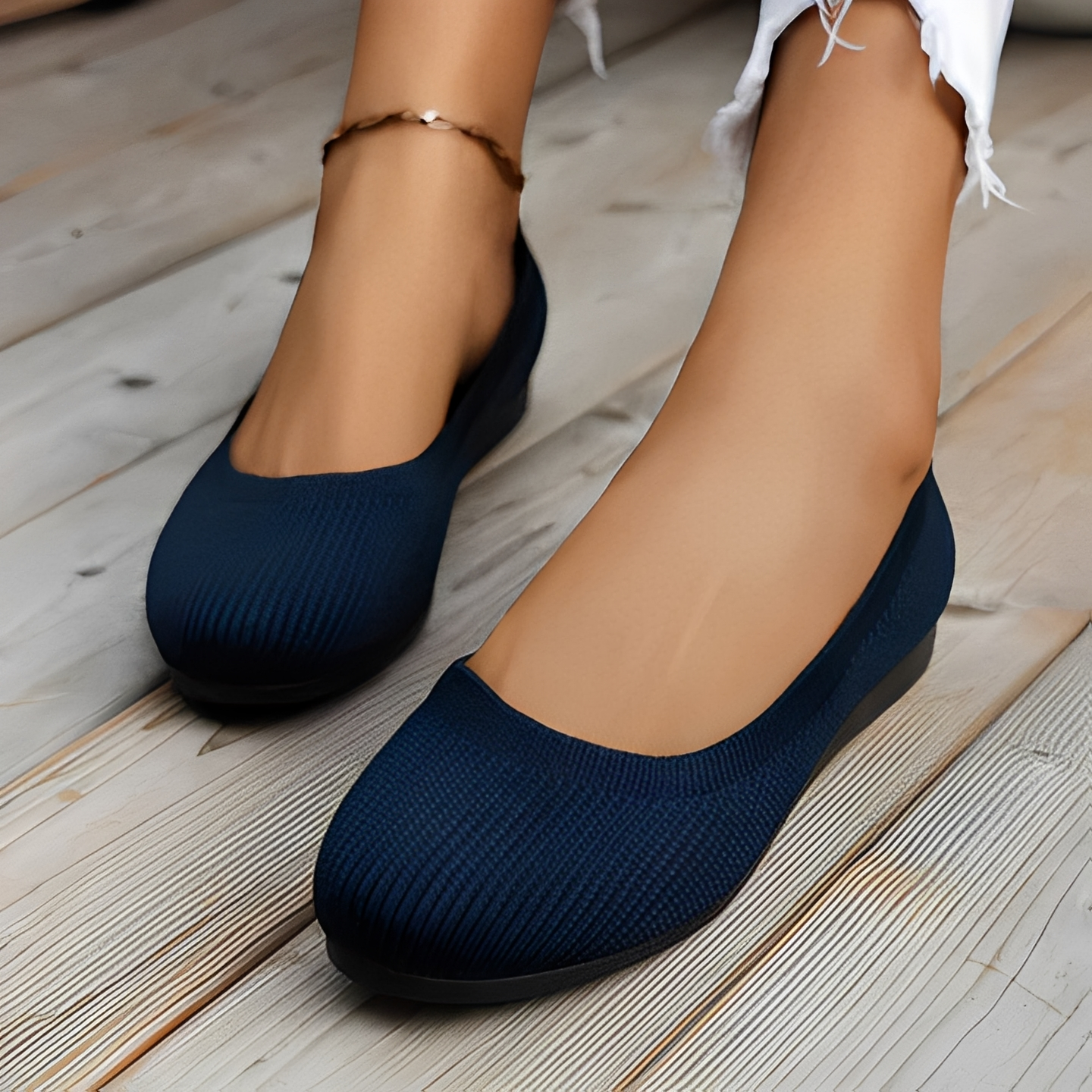 Karryle - Zapatos cómodos de punta redonda para mujeres