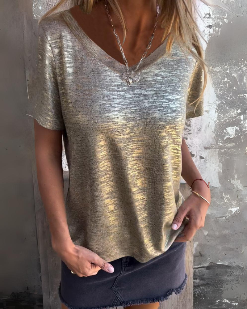 MARIONA - Camiseta de moda de manga corta