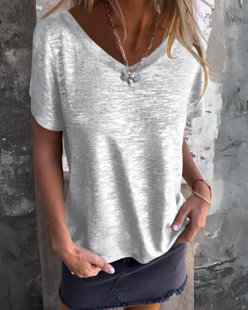 MARIONA - Camiseta de Manga Corta Estilosa