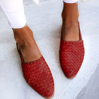 Whisper – Sandalias elegantes de cuero trenzado para mujeres