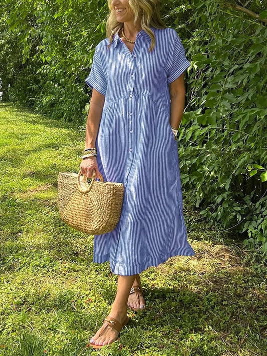 CELINE – VESTIDO CAMISERO RELAJADO