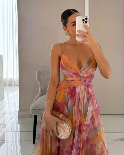 Jennifer | Elegante Vestido Maxi Floral