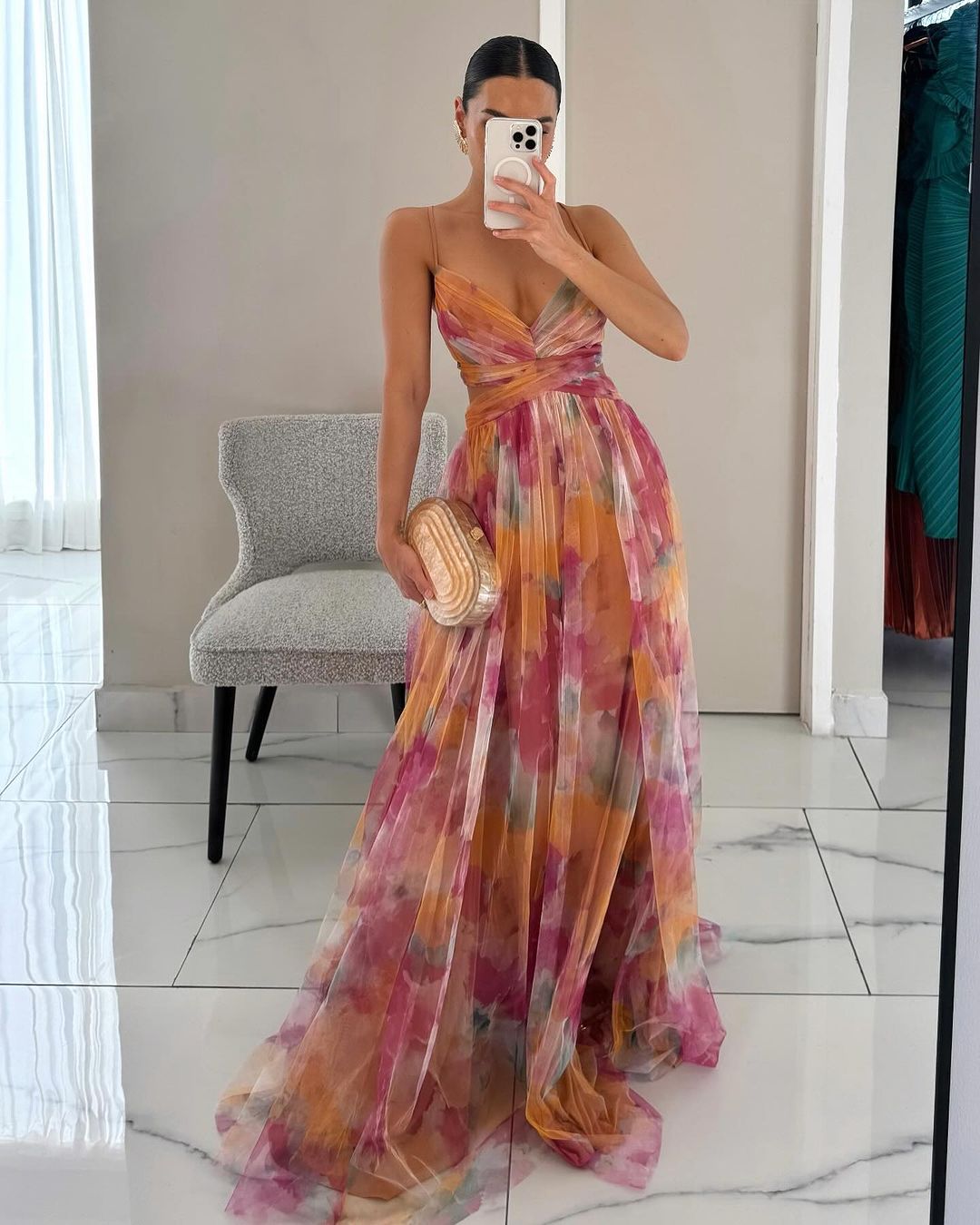 Jennifer | Elegante Vestido Maxi Floral