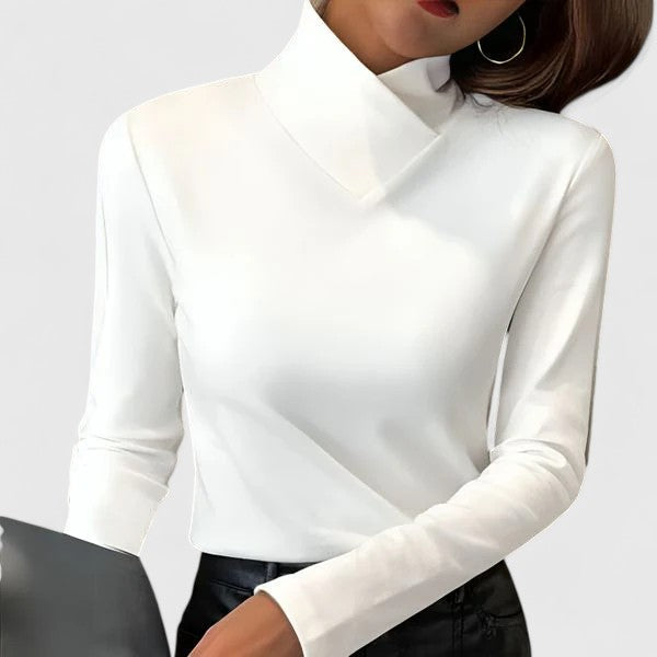 Yulienne | Suéter Elegante de Cuello Alto