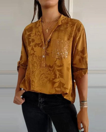 DARYA - TOP CON BOLSILLO FLORAL