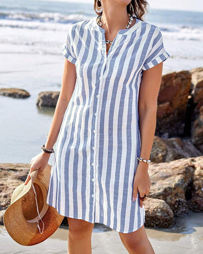 Pamela™ | Vestido Elegante a Rayas