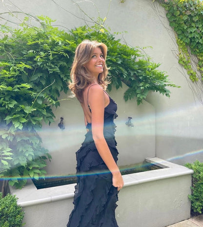 Zara - Vestido Maxi con Volantes