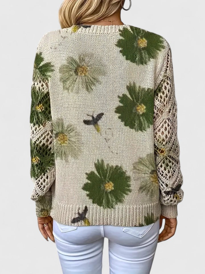 CHARLIE – SUÉTER DE PUNTO CON ENCANTO FLORAL