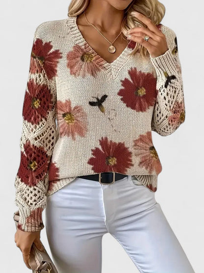 CHARLIE – SUÉTER DE PUNTO CON ENCANTO FLORAL