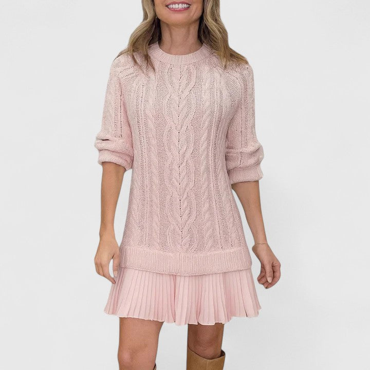 Ashlyndora | Vestido de Suéter Elegante