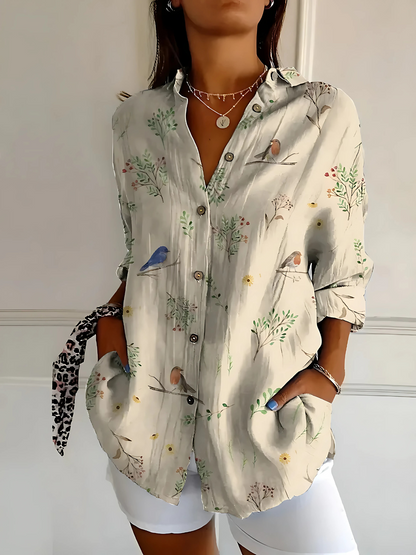 Yllona – Blusa Relajada con Botones