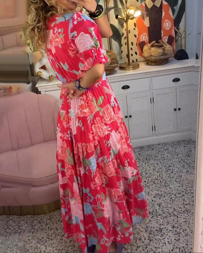 Floriana | Vestido Floral Vibrante