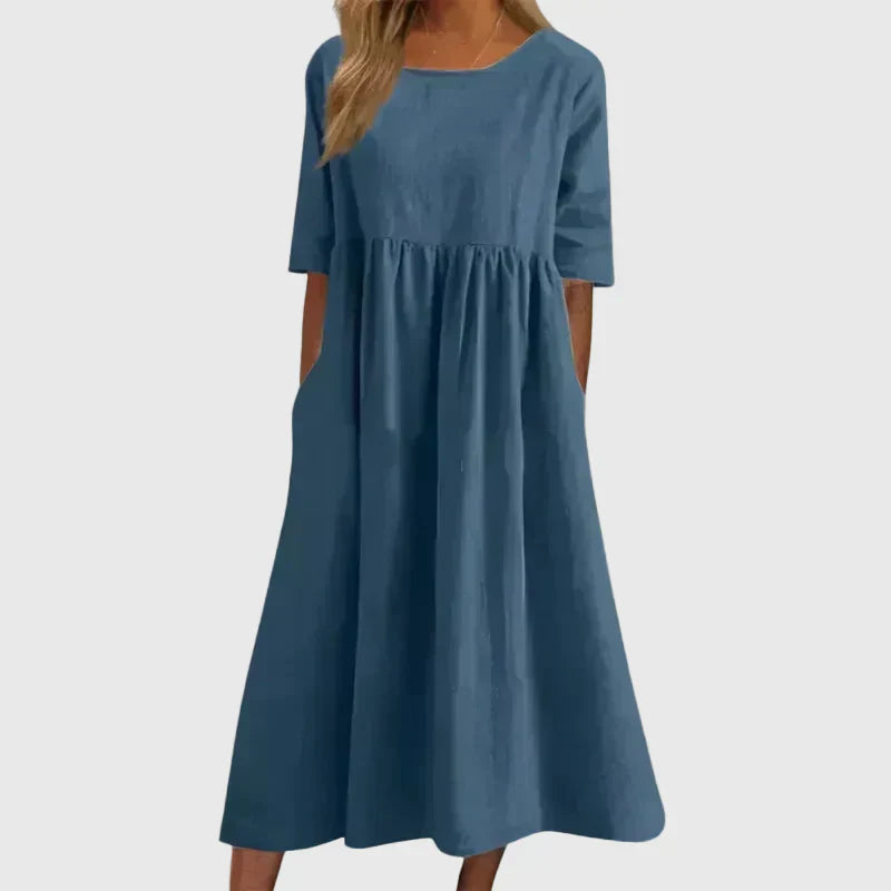 Joy | Vestido Midi Atemporal Fluyente