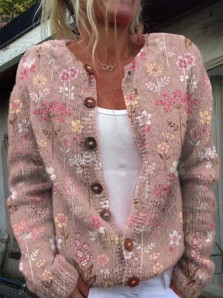 LILA | Cárdigan de Patrón Floral