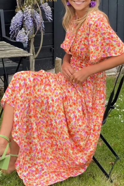 Vestido Maxi Elegante Sandra con Escote en V