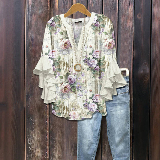Dakota™ - BLUSA DE CORTE RELAJADO CON ESTAMPADO FLORAL